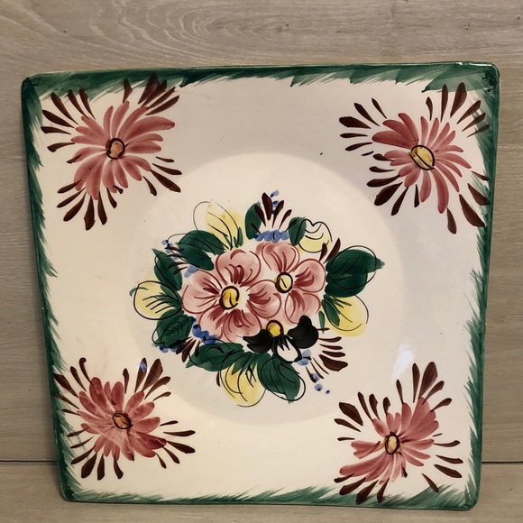 unbranded Other - Vintage 1950s Italy Spring or Summer Serving Plate Salad Dish Cake Tray ....